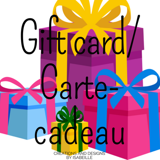 Gift card/Carte-cadeau